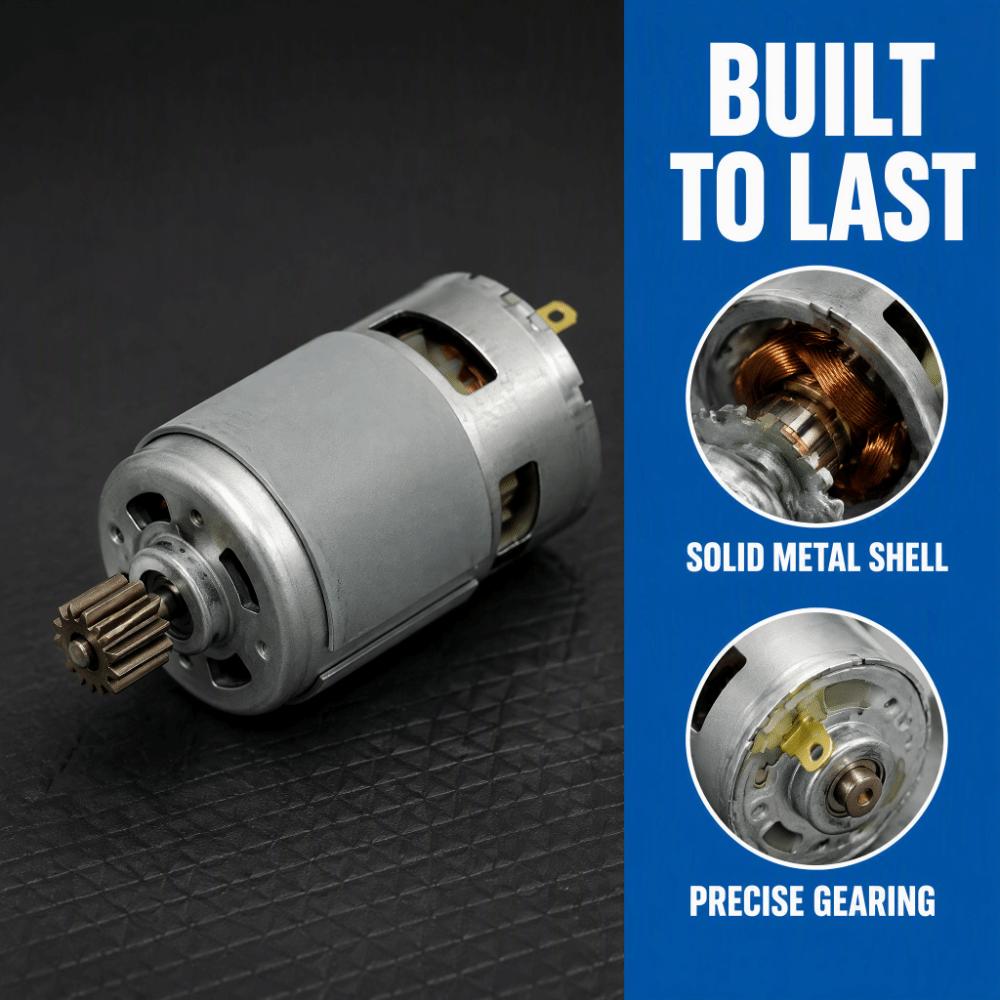 11 Gear Teeth DC Motor 775 Model 21V Power Tool Motor High Torque Replacement Motor Power Tool Fix