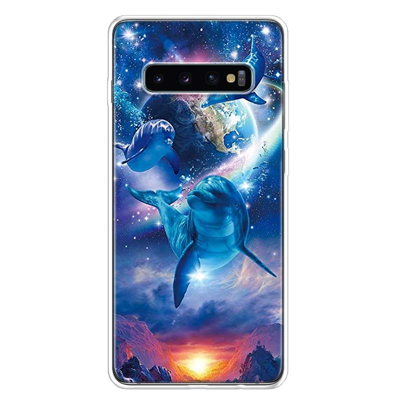 Sea Animal Cute Dolphin Phone Case For Samsung Galaxy A13 A14 A15 A16 A17 A53 A54 A55 A56 A57 A33 A34 A35 A36 A37 A23 A24 A25 A2