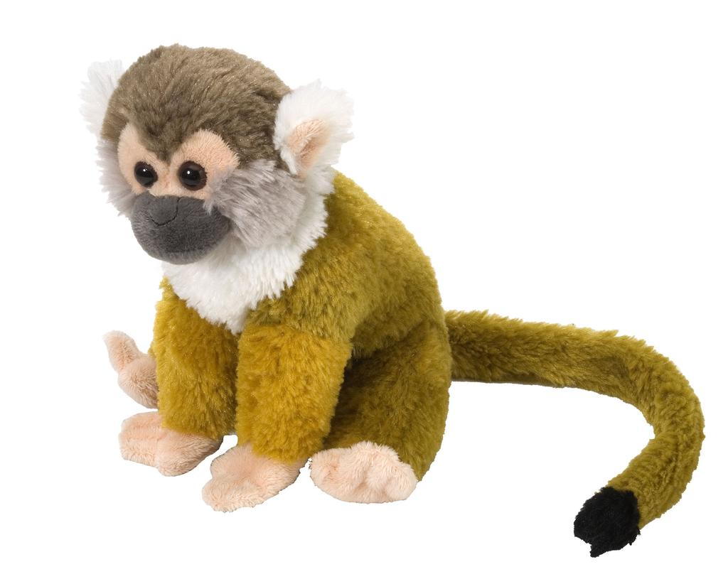Wild Republic Squirrel Monkey Plush Toy, 8" W18 x D20 x H19cm, 12303