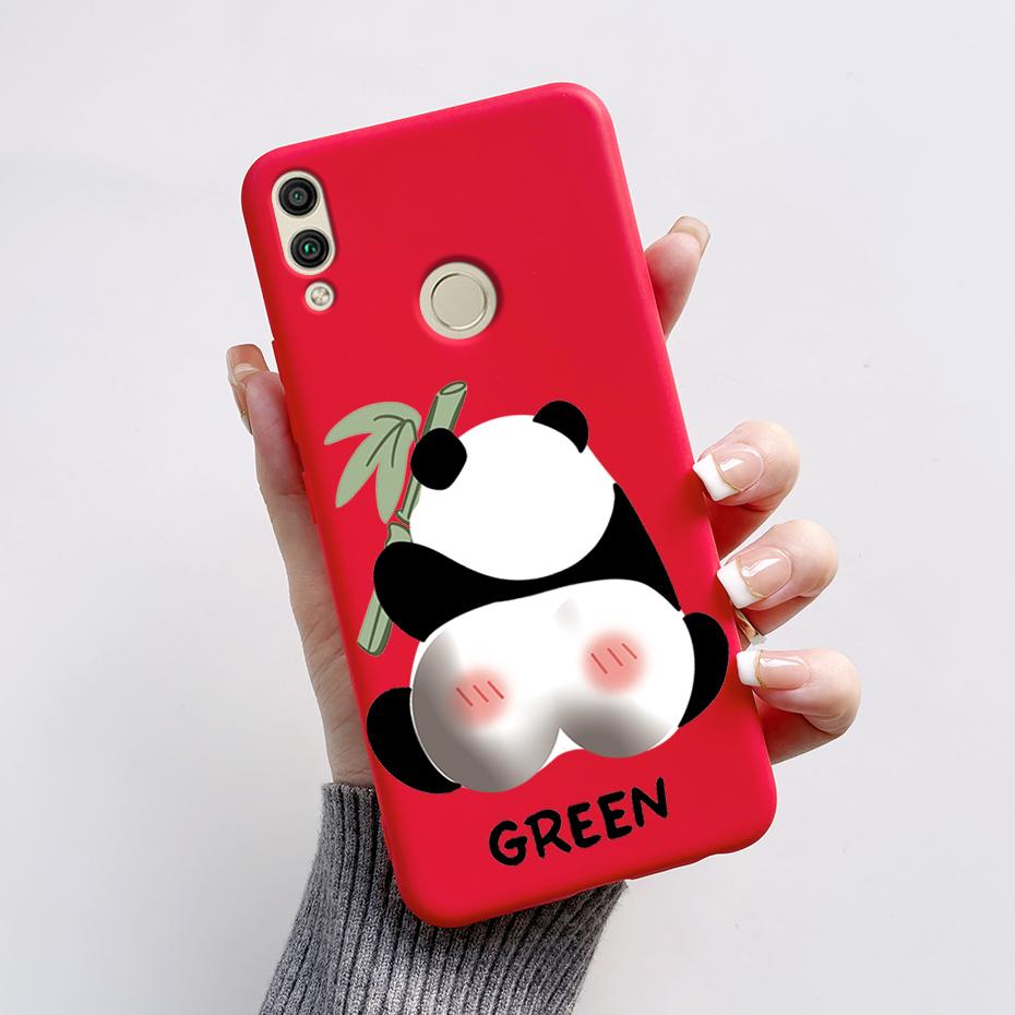For Huawei Honor 8X Case Honor 8A 8C 8S Cover Cute Rabbit Panda Painted Soft TPU Phone Case For Honor 8A 8C 8S 8X Honor8X Fundas