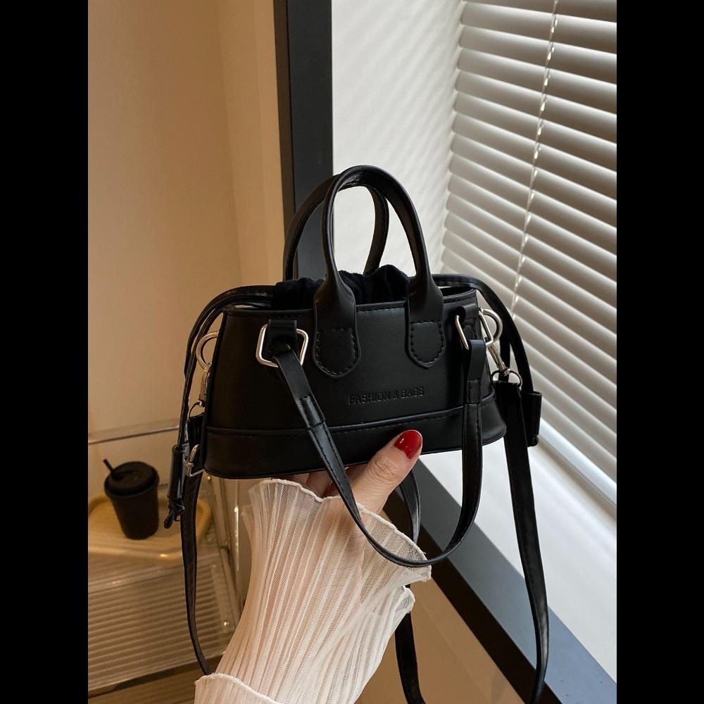 

Мини Модная Женская Сумка-Ведро с Тиснением Под Крокодила one-size чёрный