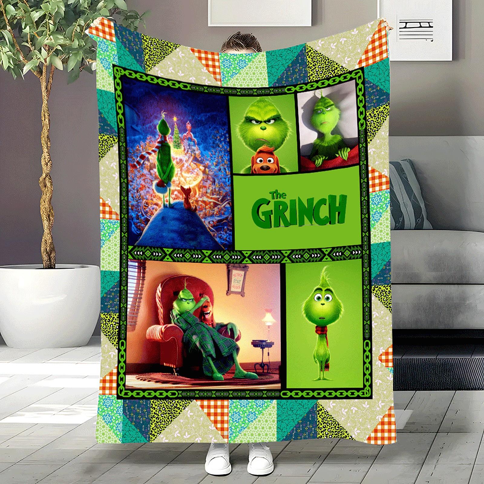 Cozy Christmas Cartoon Character Fleece Blanket Soft, Warm, and Colorful Design for Kids and Adults