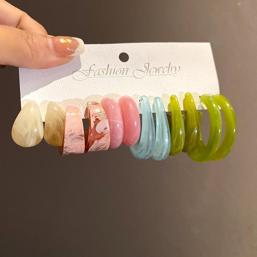 Retro Hong Kong Style Silver Needle Leopard Print Circle Earrings Light Luxury High-end Temperament Earrings Niche Earrings Women