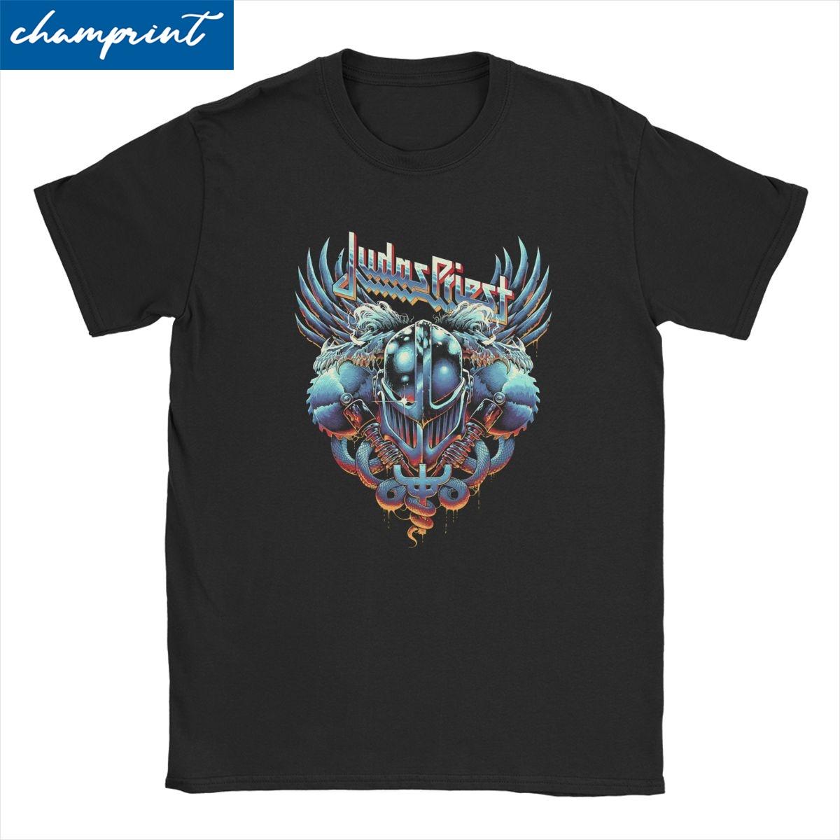 

Men Women T-Shirts Judas Priest Music Unique Cotton Tees Short Sleeve Metal Punk T Shirt Crewneck Tops 4XL 5XL 6XL Unisex