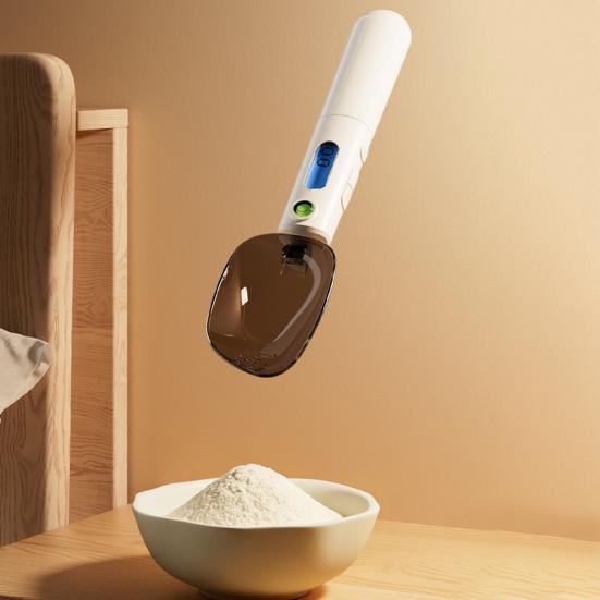 Digital Measuring Spoon Electronic Measuring Scoop Scale 500g/0.1g High Precision Small Kitchen Weighing Cup with LCD Display for Cooking Baking