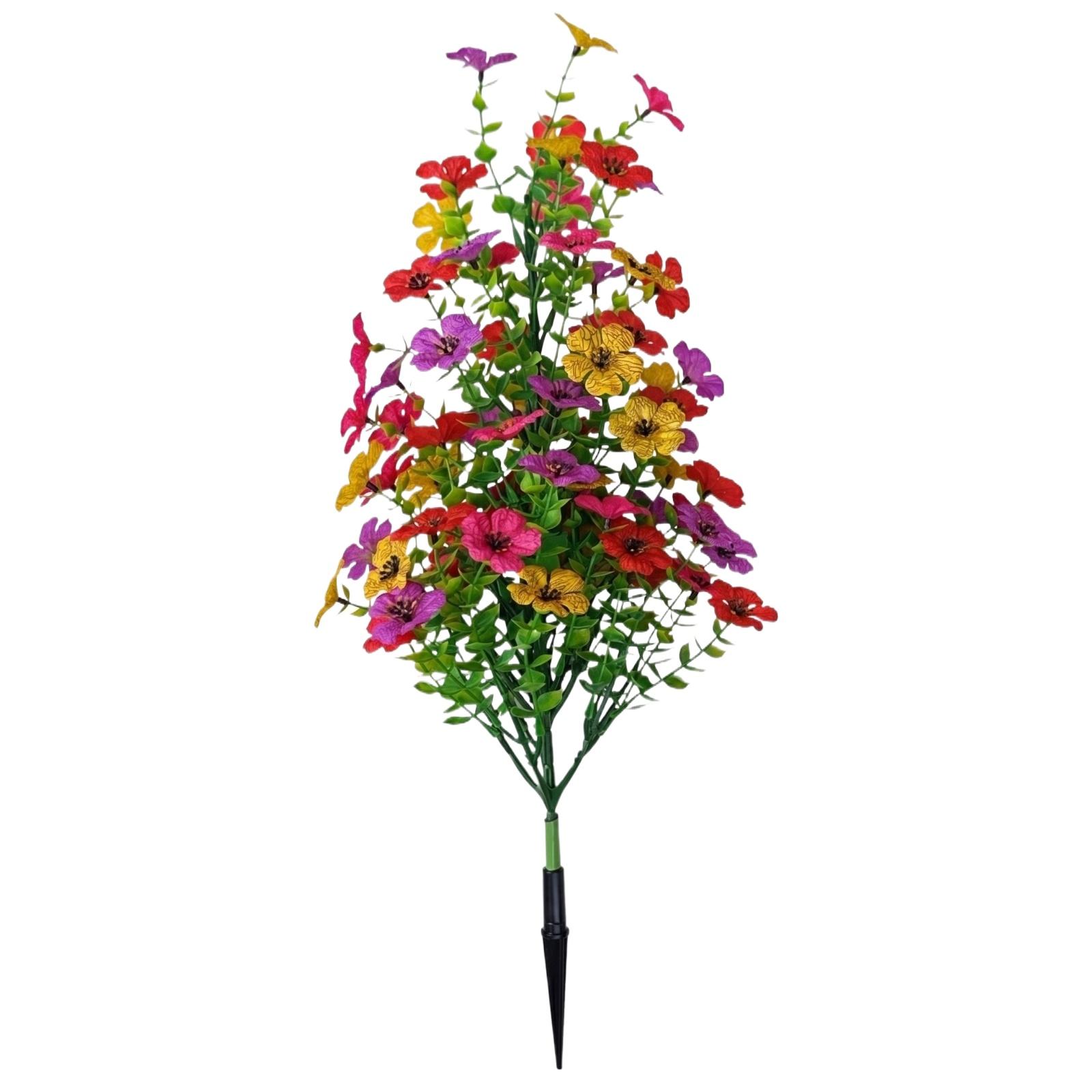 

Artificial Flower Bouquet Outdoor Garden Decorative Plant Lawn Landscape Simulation Floral Arrangement Indoor Pot Decoration with Stake one size