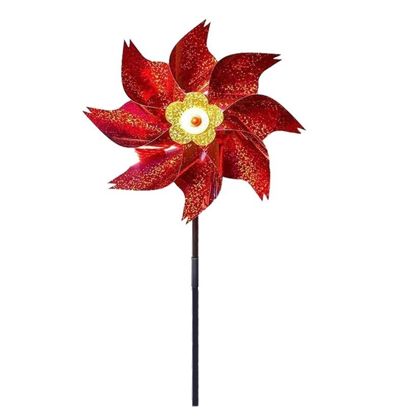 1pcs Bird Repeller Pinwheels Reflective Sparkly Bird Deterrent Windmill Protect Garden Plant Flower Garden Lawn Decoration