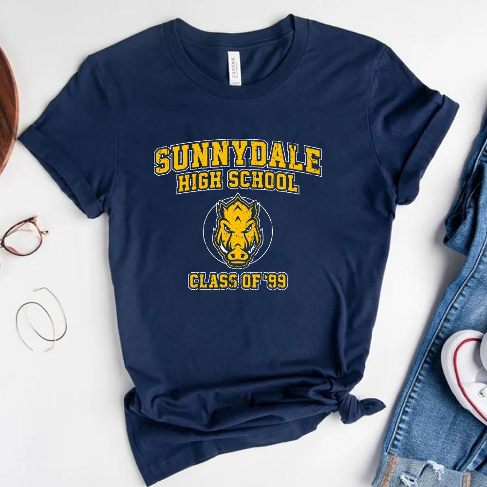 Sunnydale High School TShirt Buffy The Vampire Slayer Tshirt Class of 99 Tees Unisex Short Sleeve Tshirt Cool Vampire Shirts
