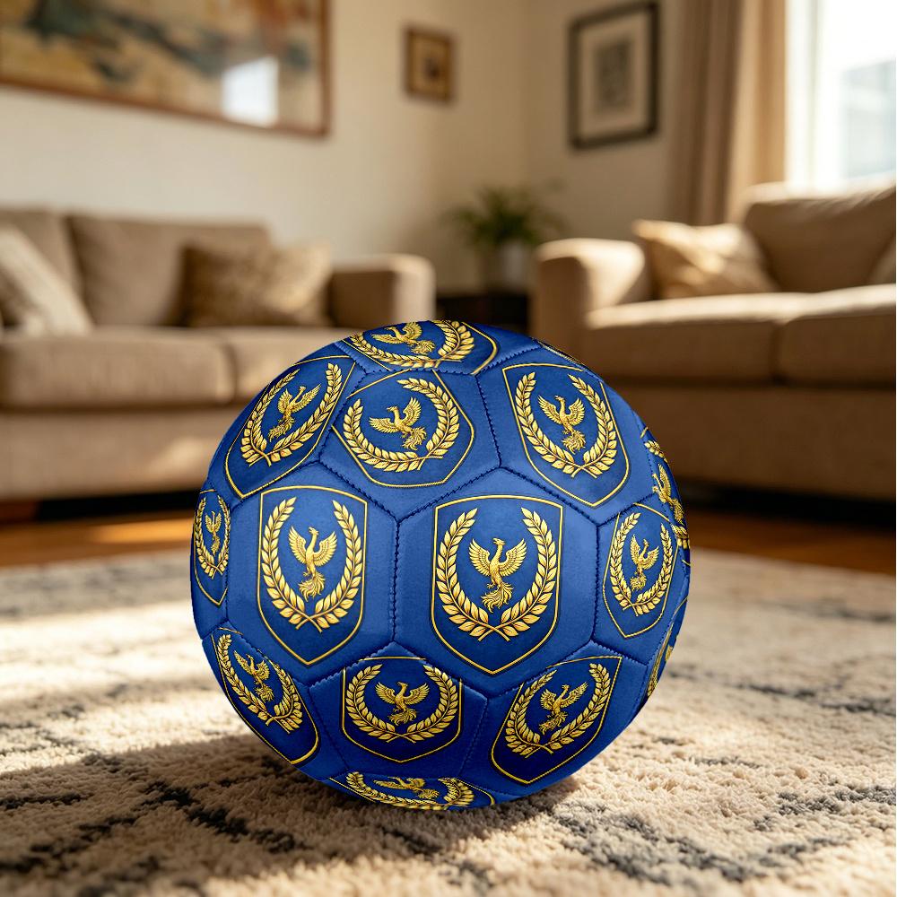 1PC Eagle Shield Emblem Soccer Ball Size 5 Football Machine Sewn Indoor/Outdoor Universal Football n23