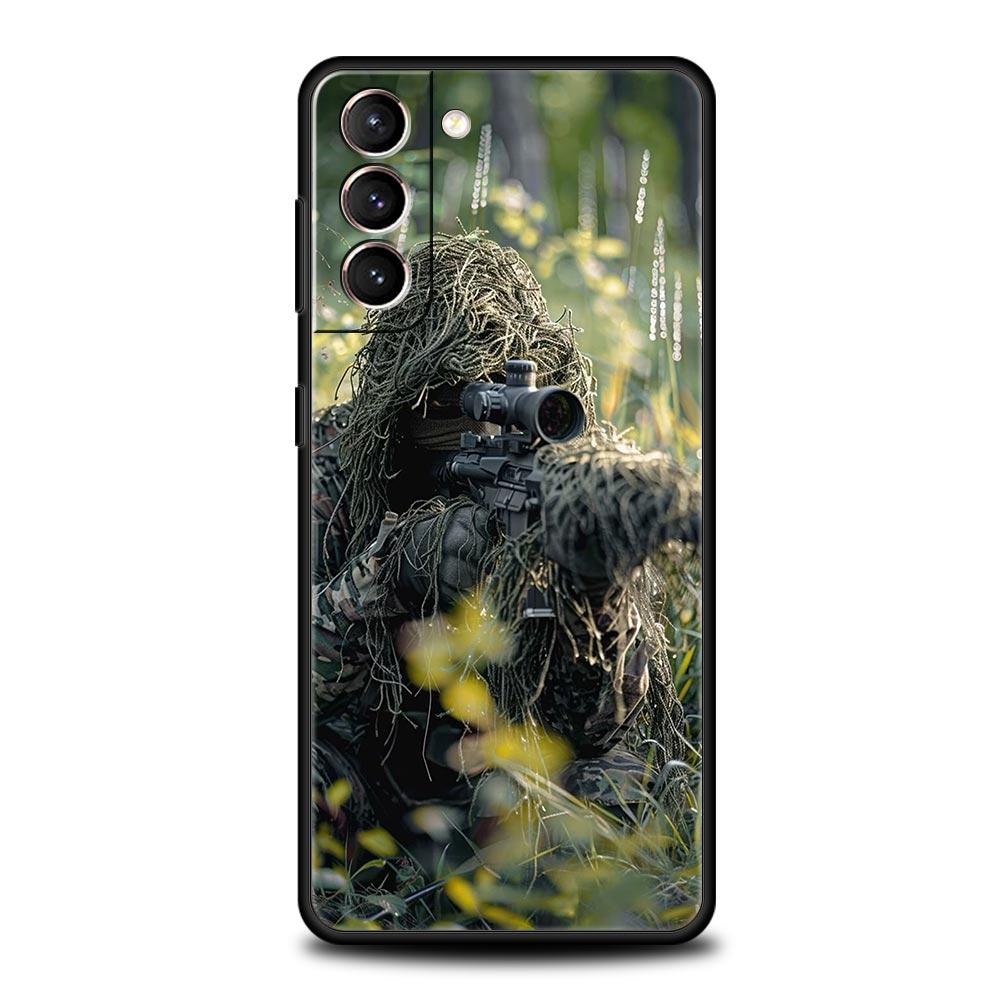 Military Army Special Forces Phone Case For Samsung Galaxy S25 S24 S23 S22 S20 Ultra S21 FE 5G S10 Plus S10E Soft TPU Cover