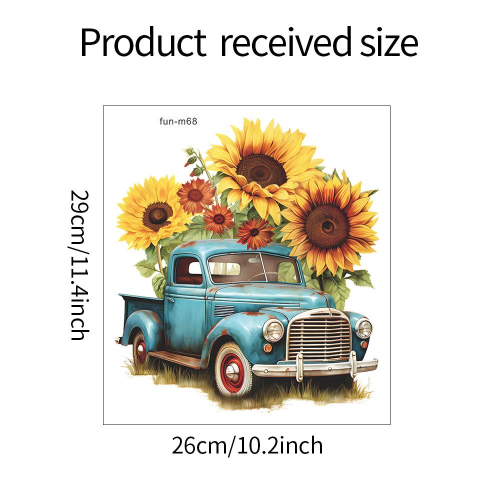 

Наклейка на автомобиль Наклейка с изображением подсолнуха Наклейка на ванную Наклейка на туалет 26*29CM/fun-m68