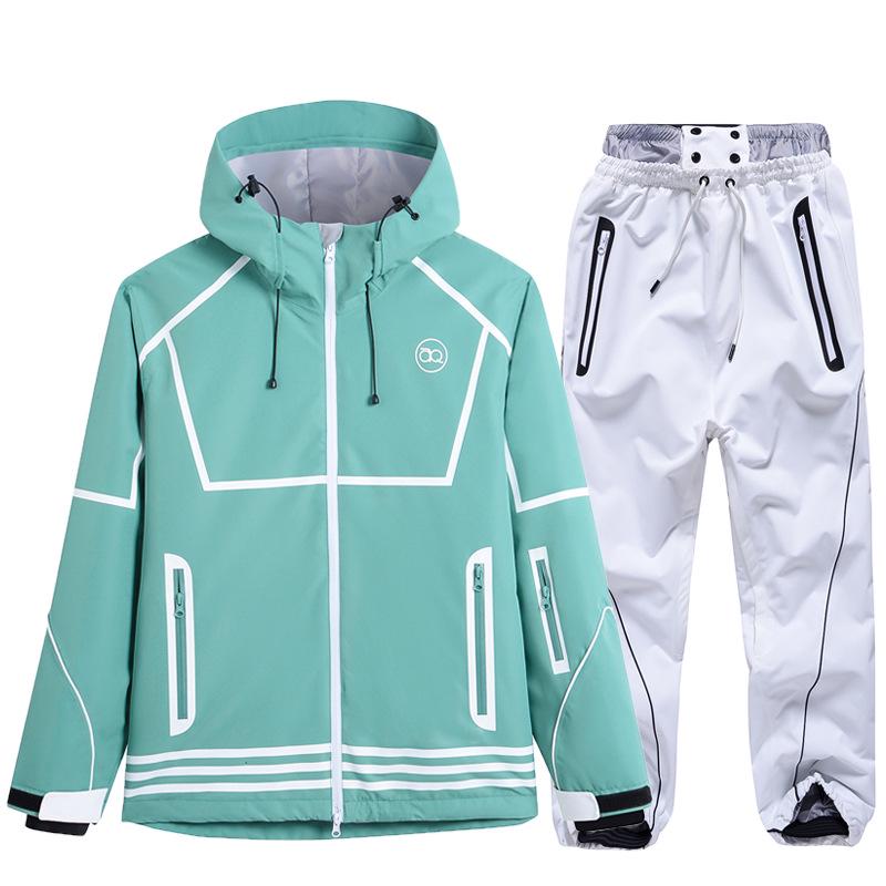 Winter Ski Suit Set: Waterproof, Windproof, Thickened Snowboard Outfit for Men & Women