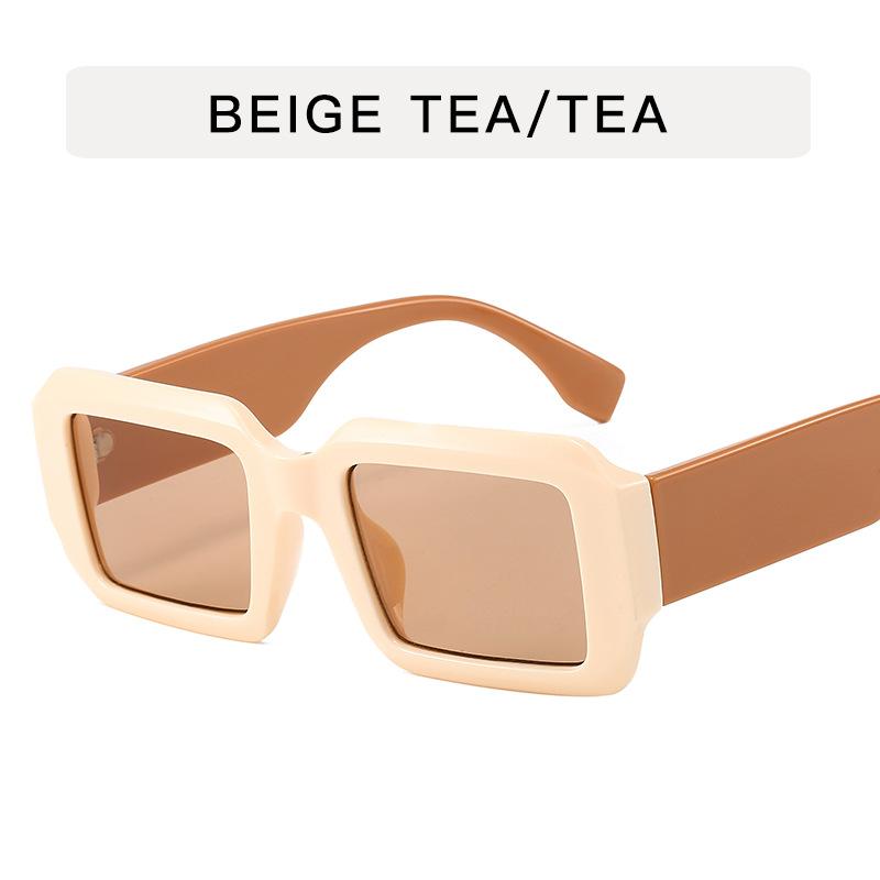 Rectangle Shape Men's Sun Glasses European American Style Anti-reflective Sunglasses for Women Holiday Travelling Sun Glass