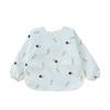 A-Class Waterproof Baby Eating Smock: Stain-Resistant Long-Sleeve Bib with Back-Button for All Seasons.