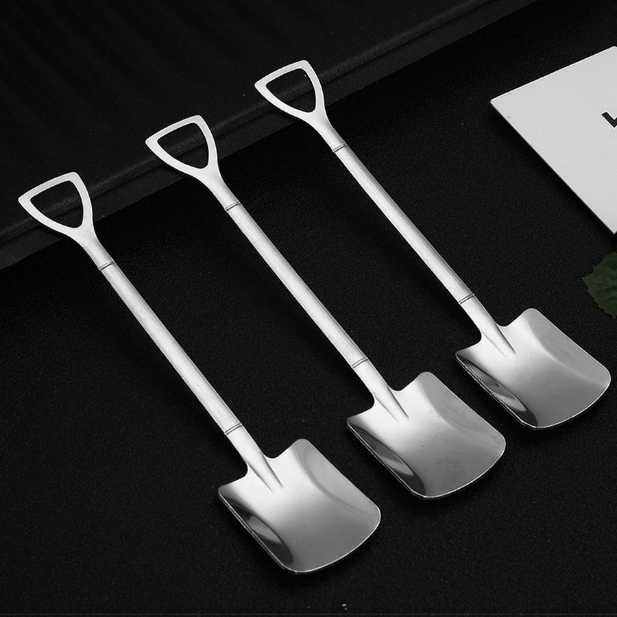 4 pcs Stainless Steel Watermelon Spoon Ladle Scoop Spoon for Home Creative Dessert Eating Watermelon Special Spoon Cute Ladle Soup Spoon