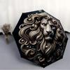 1pc Lion Head Ornament Automatic Umbrella - Automatic Opening And Closing, Sturdy Iron Frame, Formal Occasions Yy251018209