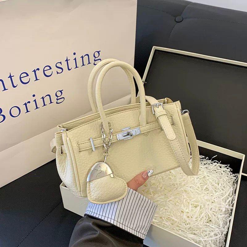 Borsa a mano borsa Nuova pelle autunno e inverno borsa da donna Versatile borsa a tracolla Premium lusso leggero borsa a spalla platino