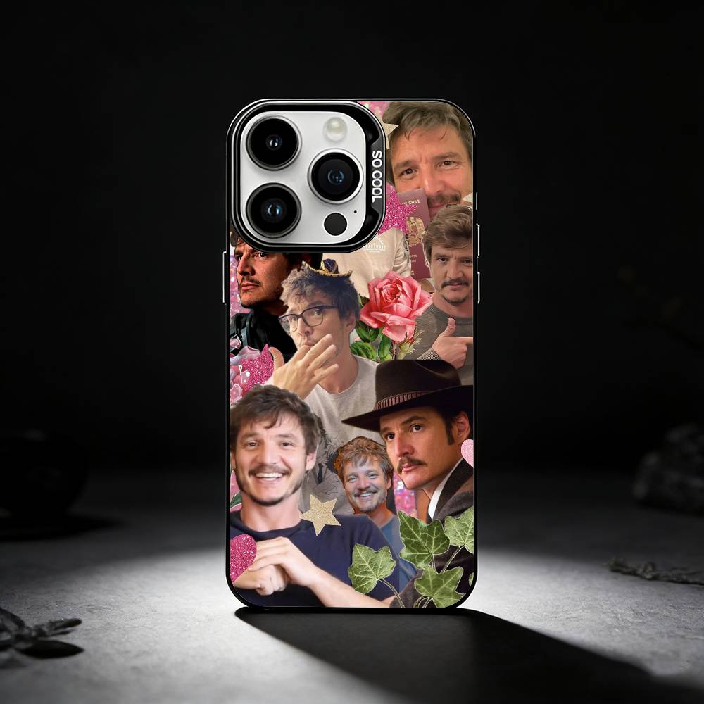 Pedro Pascal Phone Case For iPhone 17,16,15,14,13,12,11 Plus,Pro Max,XS,Colored silver phone case iPhone11PROMAX