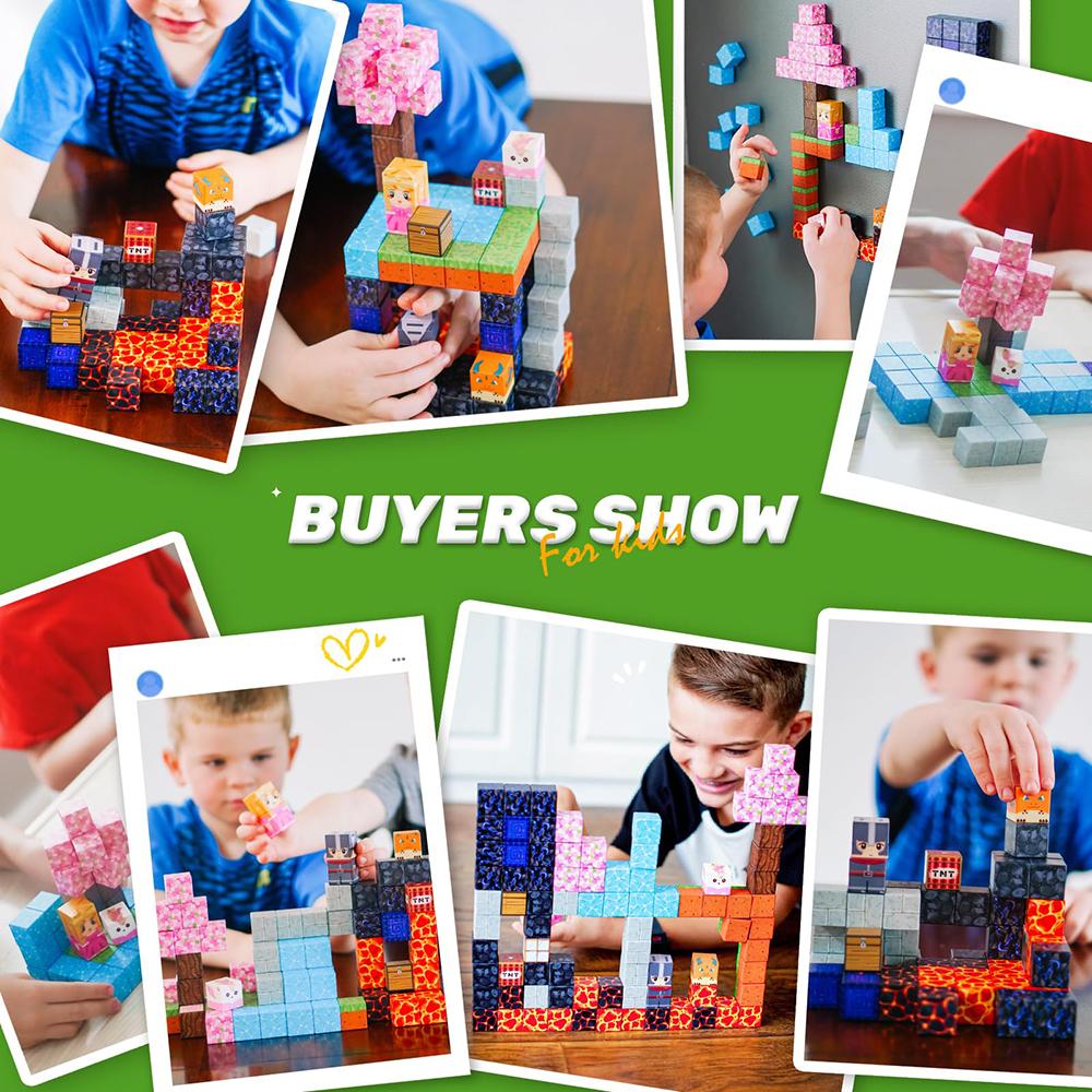 Creative Street View Magnetic Building Block Bricks Architectural Kit Diy Model Kids Tech Toy For Kid Gift