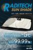 Amon Raditech Sunshade S Front Sunshade Sunscreen Easy To Install UV Protection Light Blocking Heat Insulation Insulation Storage Bag Included 4842