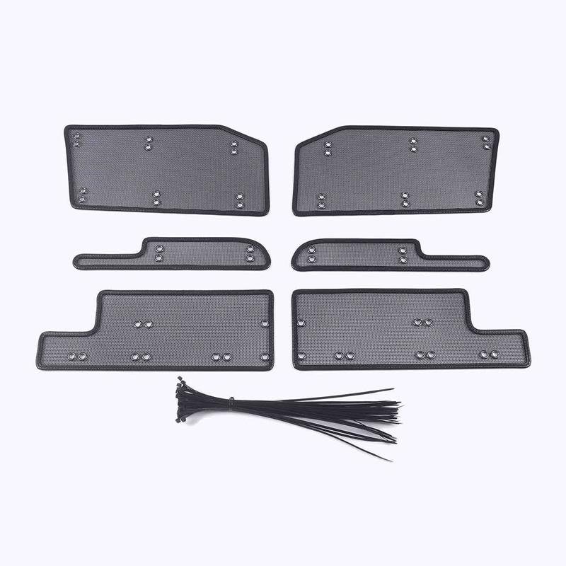 Middle Screening Mesh Front Grille Mesh For Toyota Alphard 2019-2024 Front Grille Net Cover Stainless steel Car Accessories