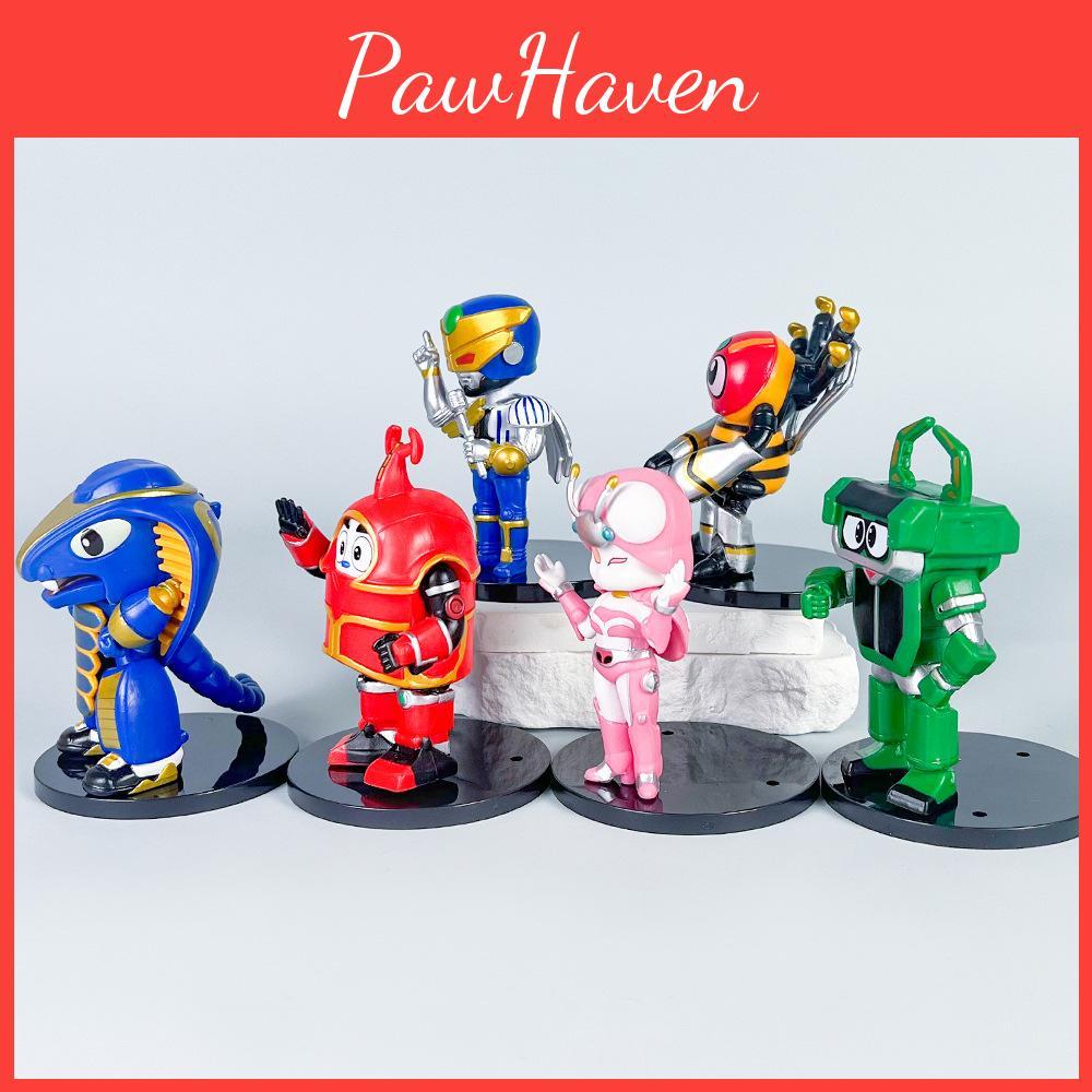 Kumonga Kabutack Keros Cartoon Animated Character Model Ornament Set Desk Decor