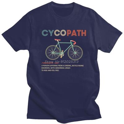 Βαμβακερό Vintage T-shirt Ανδρικό Cycopath Αστεία Ποδηλασία Για Ποδηλάτες Και Μοτοσικλετιστές T-Shirt Streetwear Μπλουζάκια MTB Μπλούζα Κοντομάνικη Βαμβακερή Μπλούζα