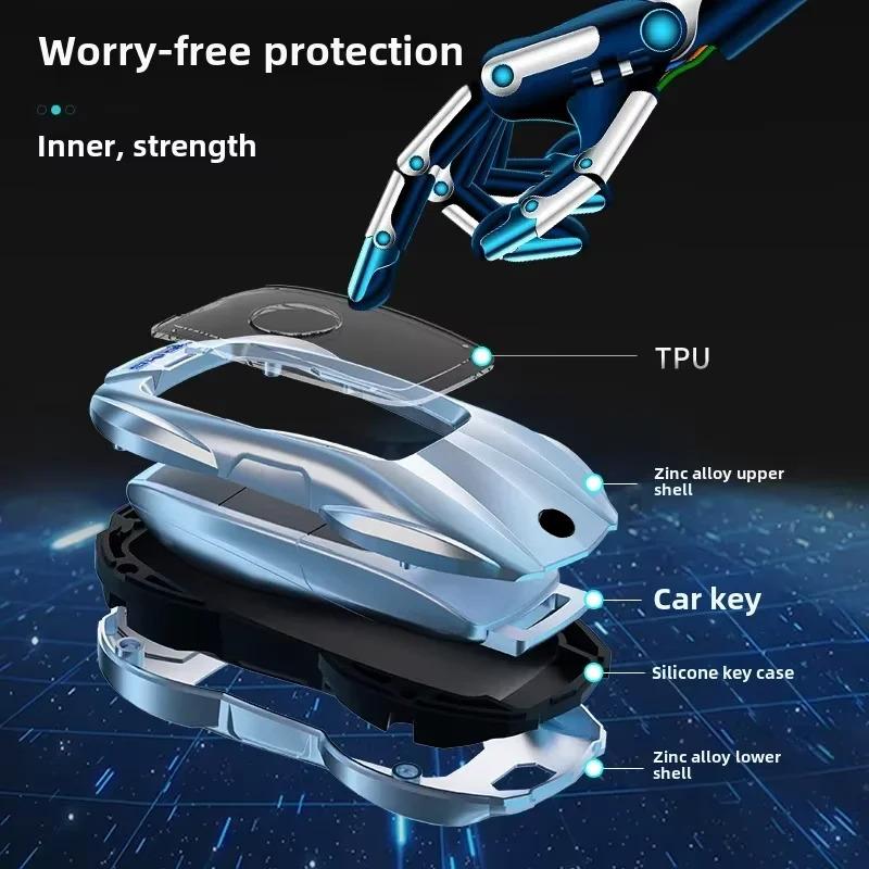 Suitable for Mercedes Benz Keycase C E A B S Class GLE GLA GLB GLC GLS AMG W176 177 203 204 205 211 212 Chain Shell Keychain