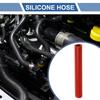 X AUTOHAUX 1 Piece Inner Diameter 14mm/0.55" Length 200mm/7.87" 0 Degree Straight Red Car