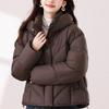 Fashion Winter Jackets Woman Short Parkas Hooded Plus Size Loose Thick Warm Outerwears Women's Coats