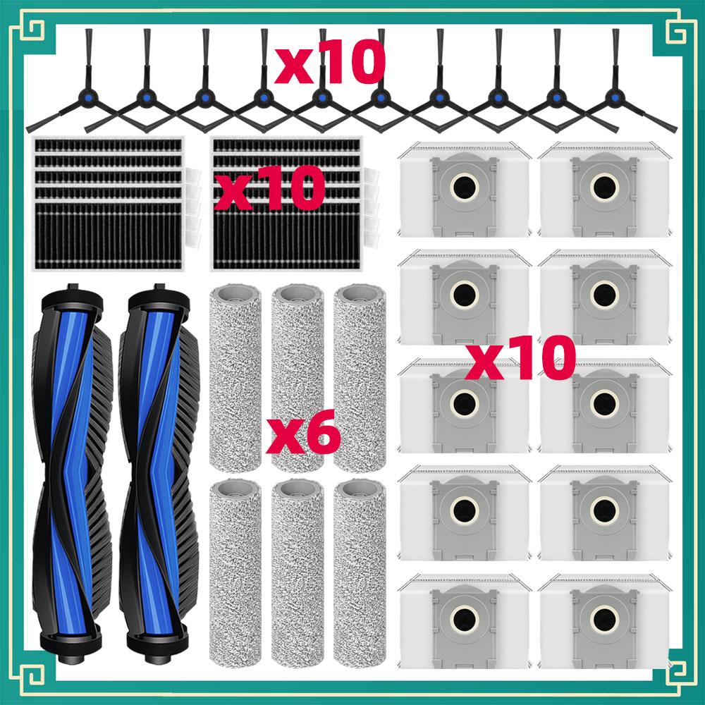 Accessories For Ecovacs X8 PRO OMNI / DEX56 Cleaner Main Side Brush Mop Cloth HEPA Filter Dust Bag Replacement Spare Parts