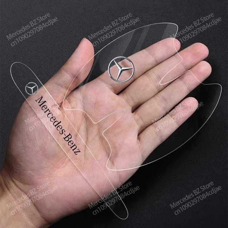 Car Stlying Door Handle Guard Sticker Auto Refit Accessorie For Mercedes Benz AMG A C E S Class W204 W205 W177 W117 W222 W212