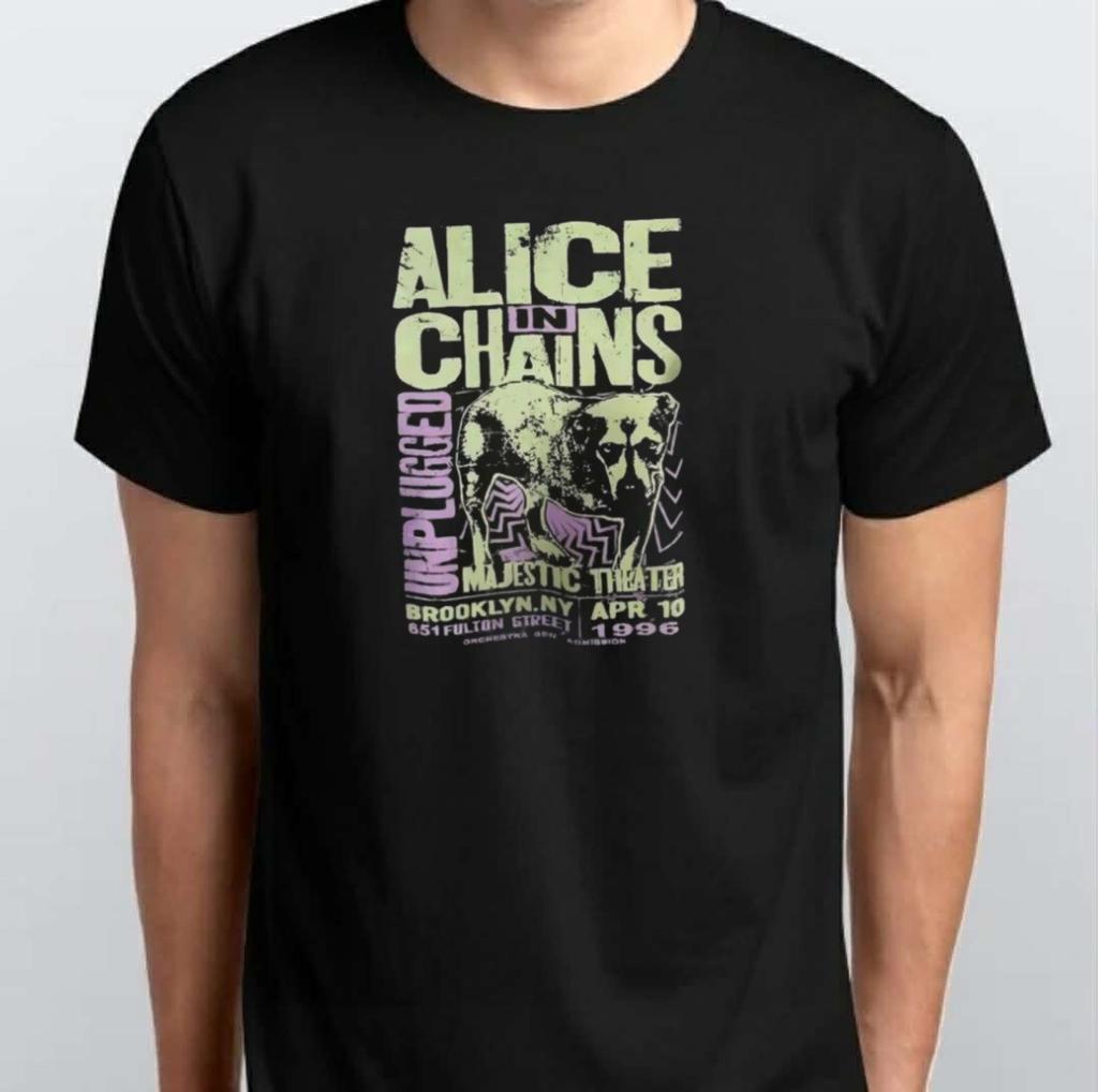 Vintage Alice in Chains Unisex T-SHIRT S M L XL XXL 3 4 XL Black White