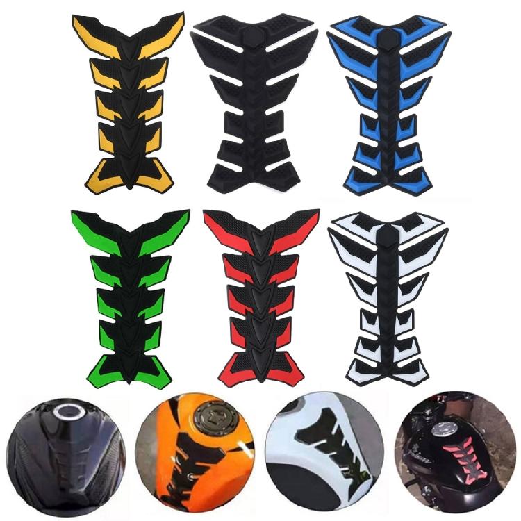 Motorbike Fuel Oil Tank Pad Protector Cover Waterproof 3D Rubber Decals
