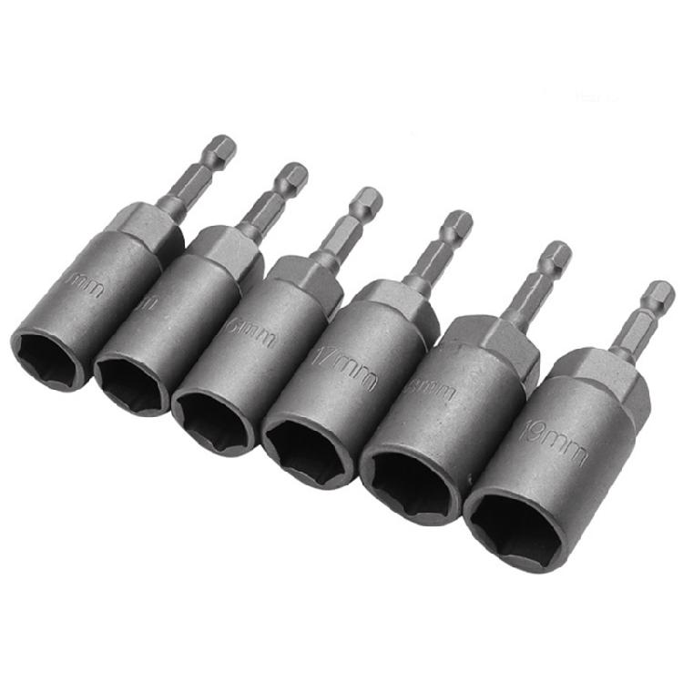 Impact Socket Adapter 1/4Inch Nut Metric Socket Hex Socket Extension Screwdriver
