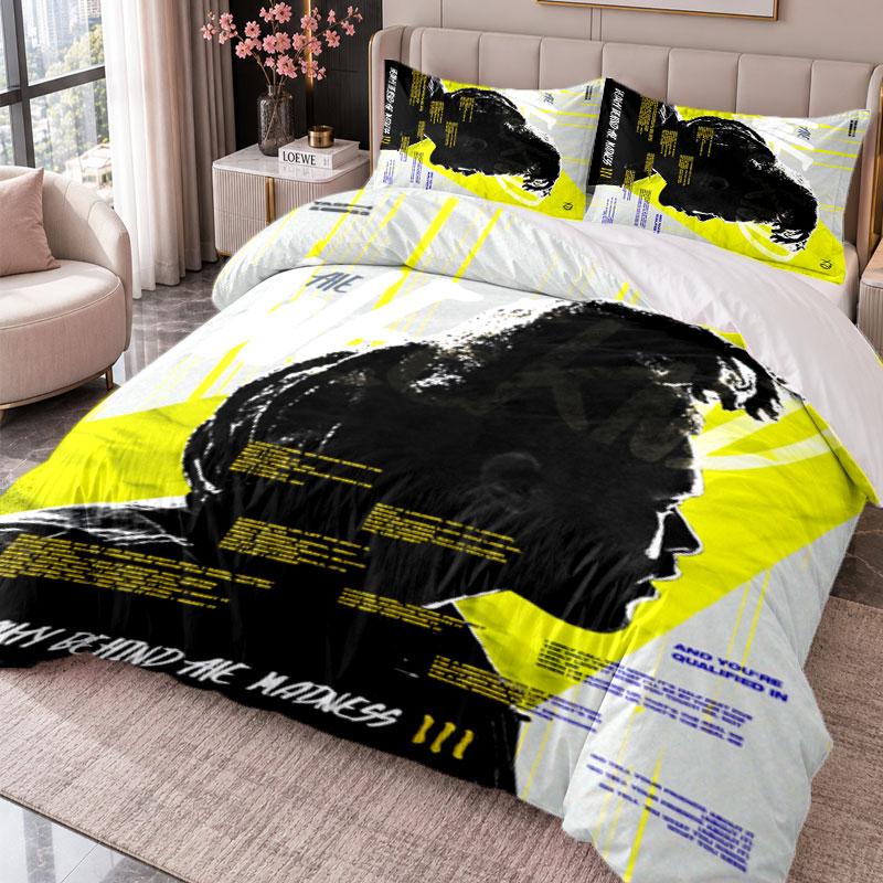 The Weeknd 3Pcs Bedding Set Duvet Cover With Two Pillowcases For Bedroom Home Decoration