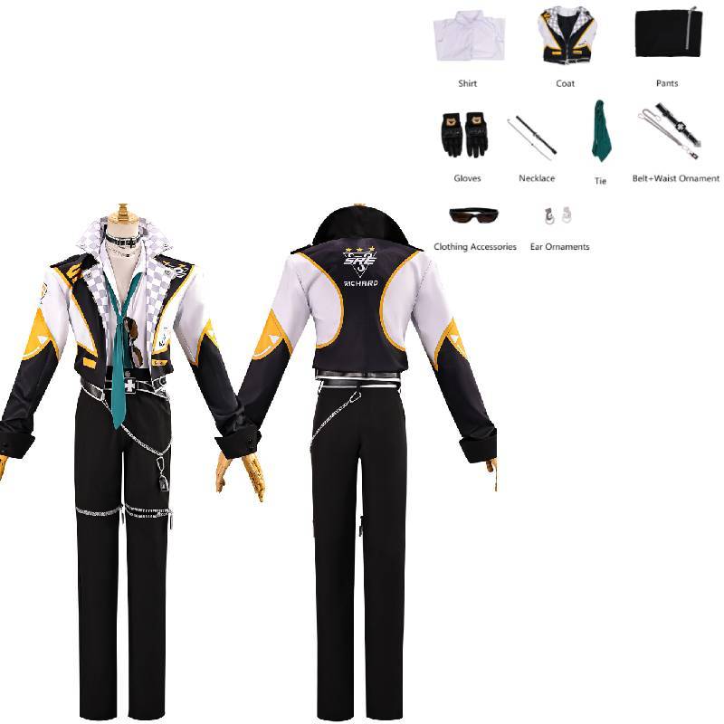 Identity V Knight Air Force Cosplay Costume With Polyester Fabric For Gaming Anime Role Play Knight ,S