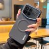 Für Xiaomi POCO F8 Ultra F8 Pro Hülle Magnetische Carbonfaser-Textur PU-Lederabdeckung Mit Metallknopf für Poco F 8 Pro