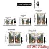 2pcs, 2D FLAT PRINTING Curtains (Without Rod) Adventure Forest Chic Minimalist Curtains Polyester Easy Install Curtains All