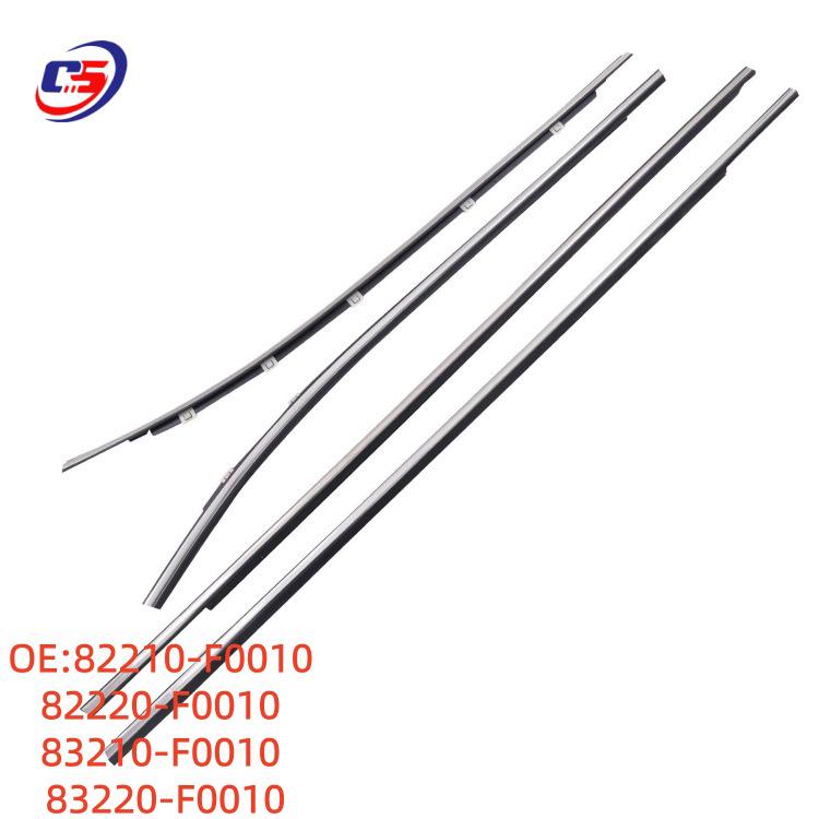 

Hyundai Elantra Electroplated Glass Outer Trim Window Seal Strip 82210-F0010 82210-F0010, 82220-F0010, 83210-F0010, 83220-F0010