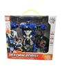 DEFORM ROBOT Radio Controlled Robot Transforming Radio Controlled Toy Glowing Running Transforming Red
