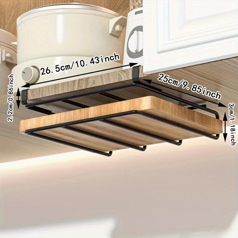 1/2 Floor Kitchen Hook Rack, Can Hang Cutting Boards, Cabinet Door Hooks, and Organize Kitchenware and Bathroom Supplies