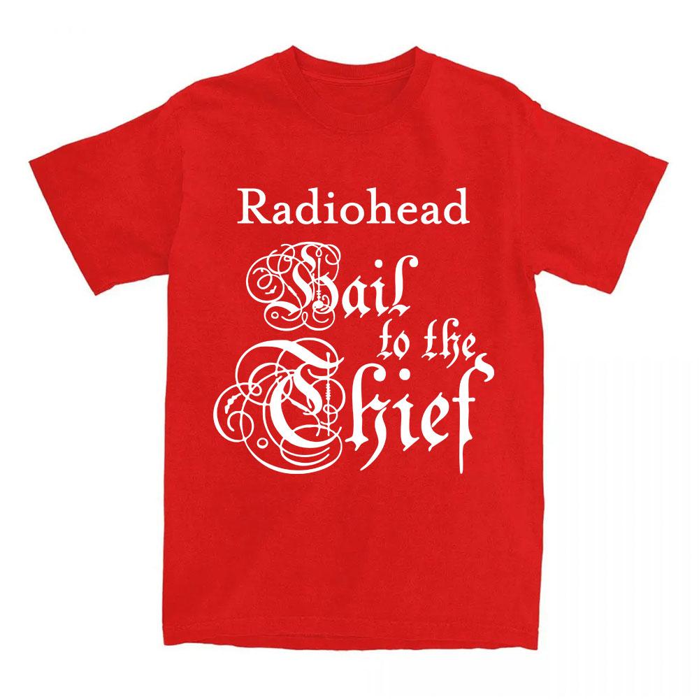 

Группа Radiohead Hail To The Thief Футболки с коротким рукавом Повседневная мужская футболка Мода Унисекс Уличная одежда Хип-хоп Женская одежда XXL