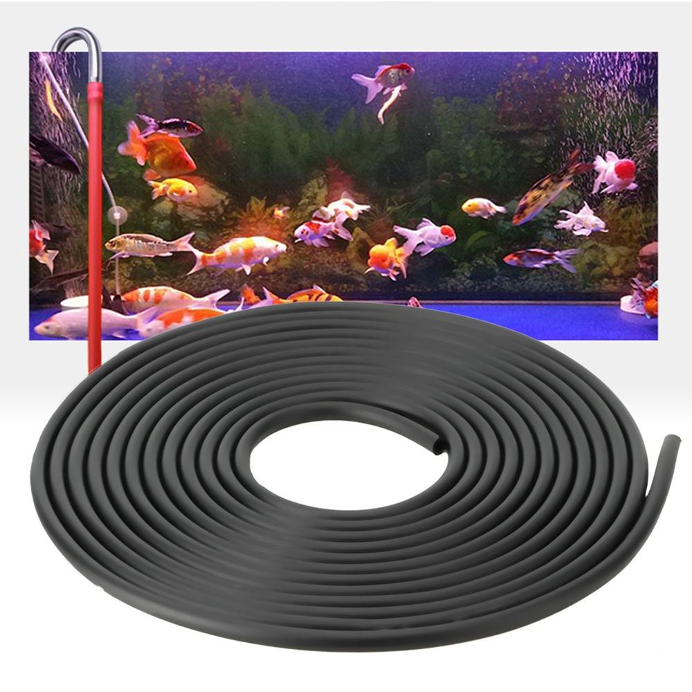 Soft Silicone Aquarium Oxygen Hose Black Oxygen Hose Durable Aquarium Air Pump Tube  Oxygen Supply