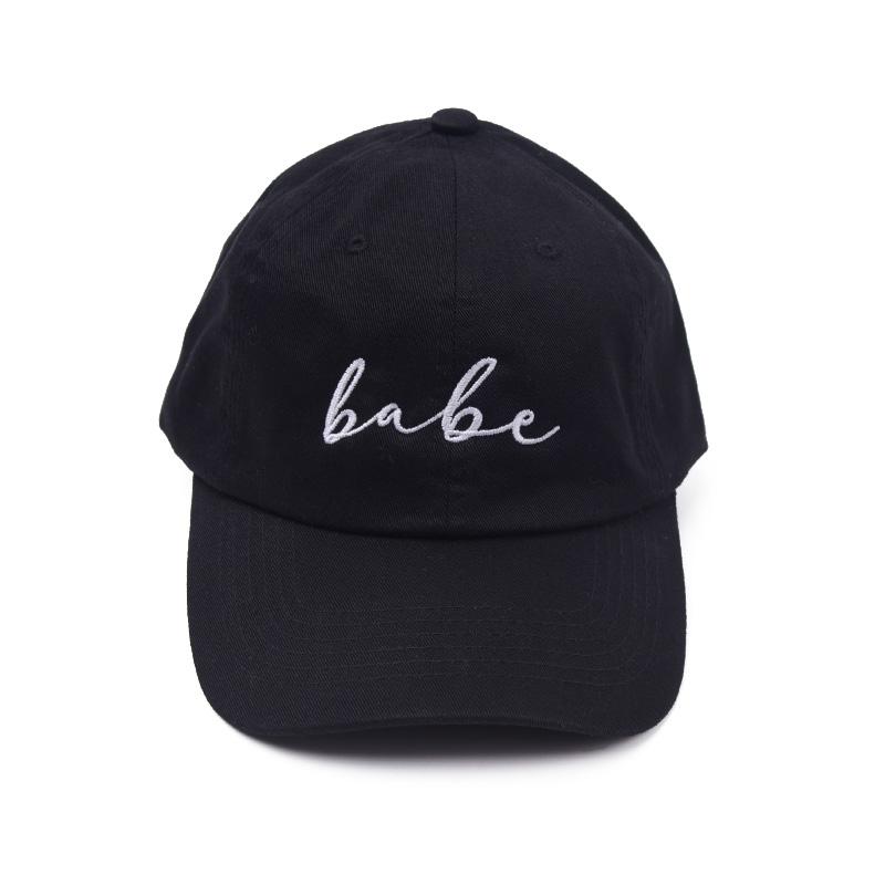 Woman Cap Summer Bachelorette Party Hats Bride Squad Dad Caps BABE Wedding Shower White Embroidered Baseball Cap for Bridal