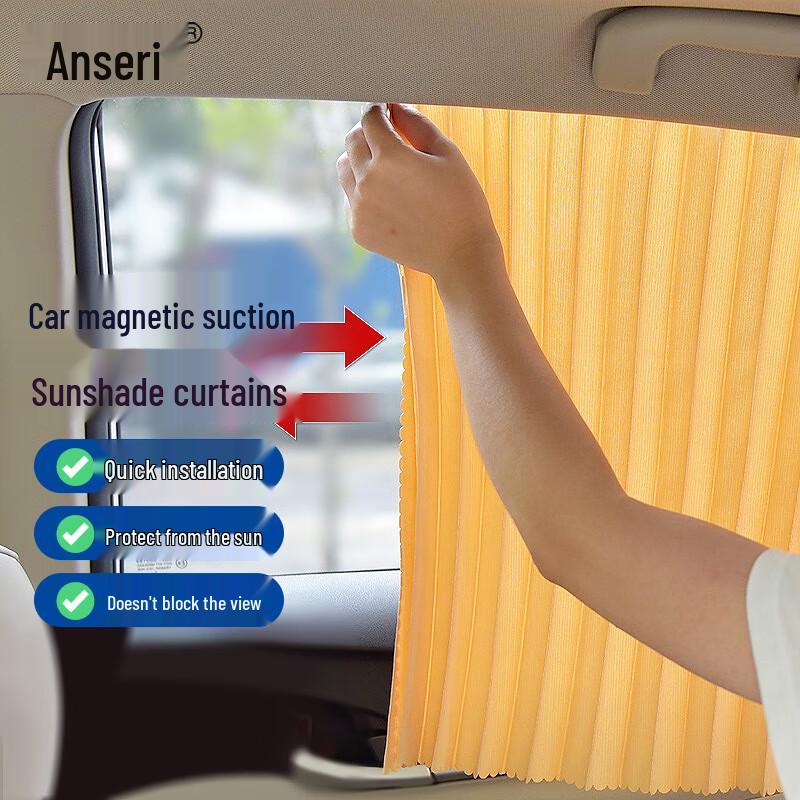 Magnetic Retractable Car Window Sunshade