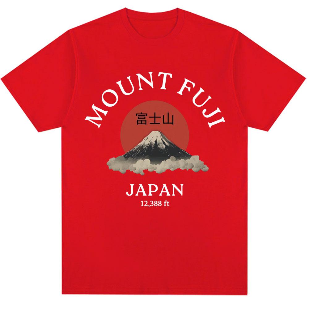 Japanese Style Mount Fuji Graphic Tshirts Fashion Vintage Novelty Unisex Unisex T Shirt Oversized Soft Cotton Casual Summer Tshirt