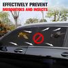 2Pcs Car Window Shade Curtain Elastic Auto Front/Rear Side Window Sun Shade with Zipper Stretchable Sun Protection Window Cover