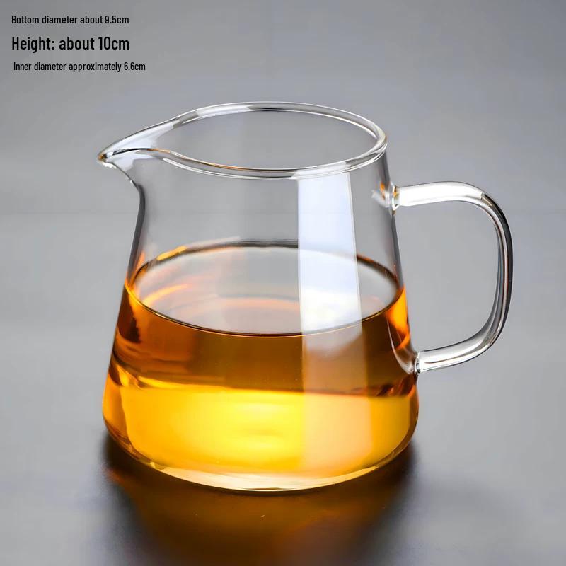 WEIMINGNUO 450ml Glass Gongdao Cup with Tea Strainer
