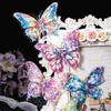 Mr. Paper Vintage Butterfly Sticker Flower Theme DIY Handbook Material Decoration Art Supplies Stationery 10pcs/pack